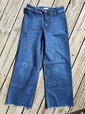 Oat New York Indigo Relaxed Wide-Leg Jeans